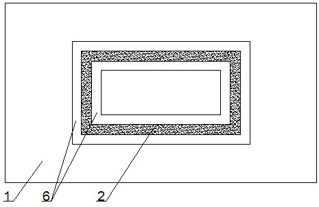 A surface acoustic wave filter chip packaging structure