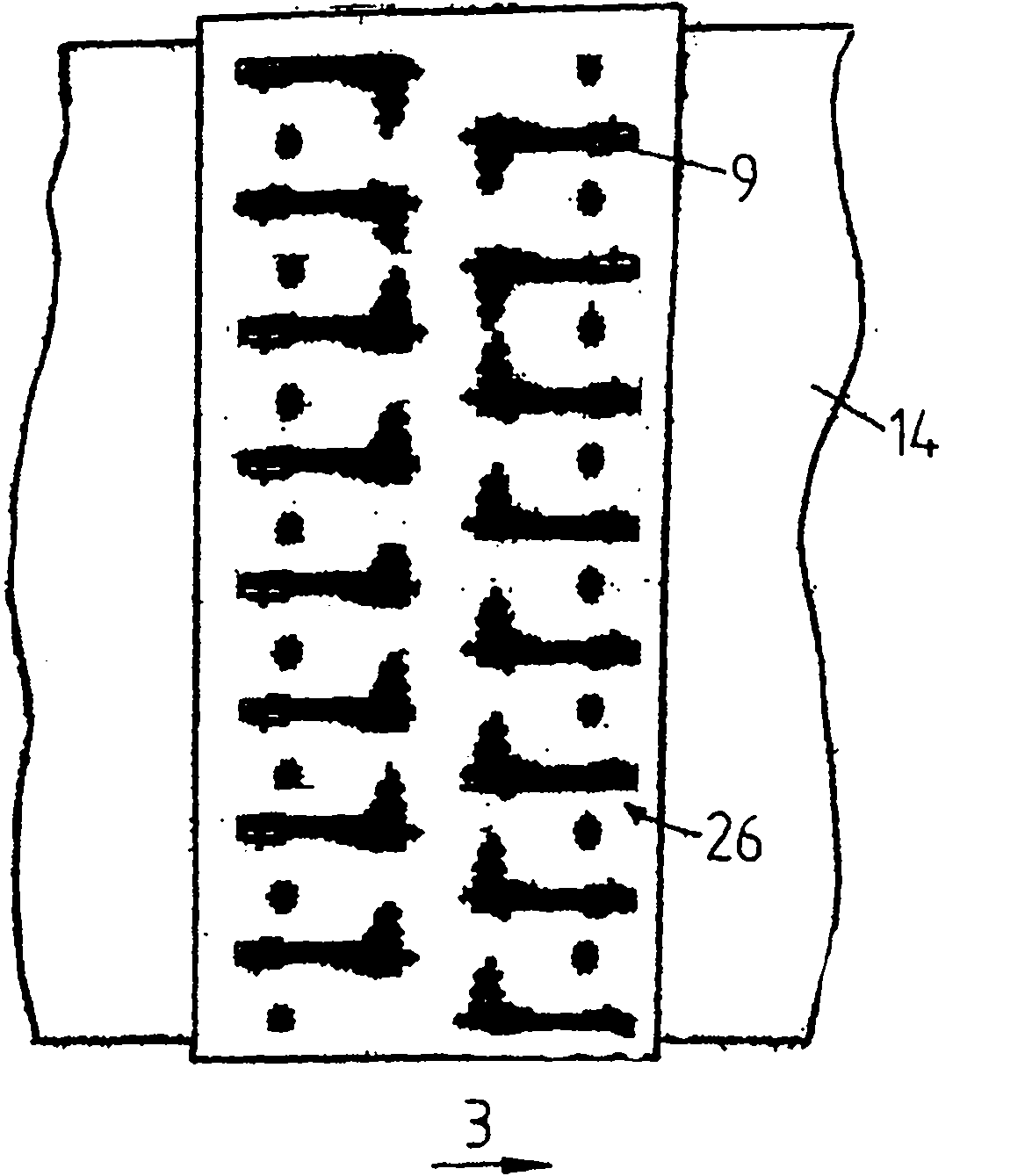 Method and device for preheating a pressed material mat during manufacture of wood material boards