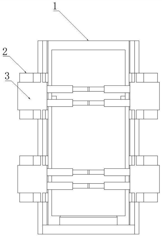 Telescopic assembly for security check door