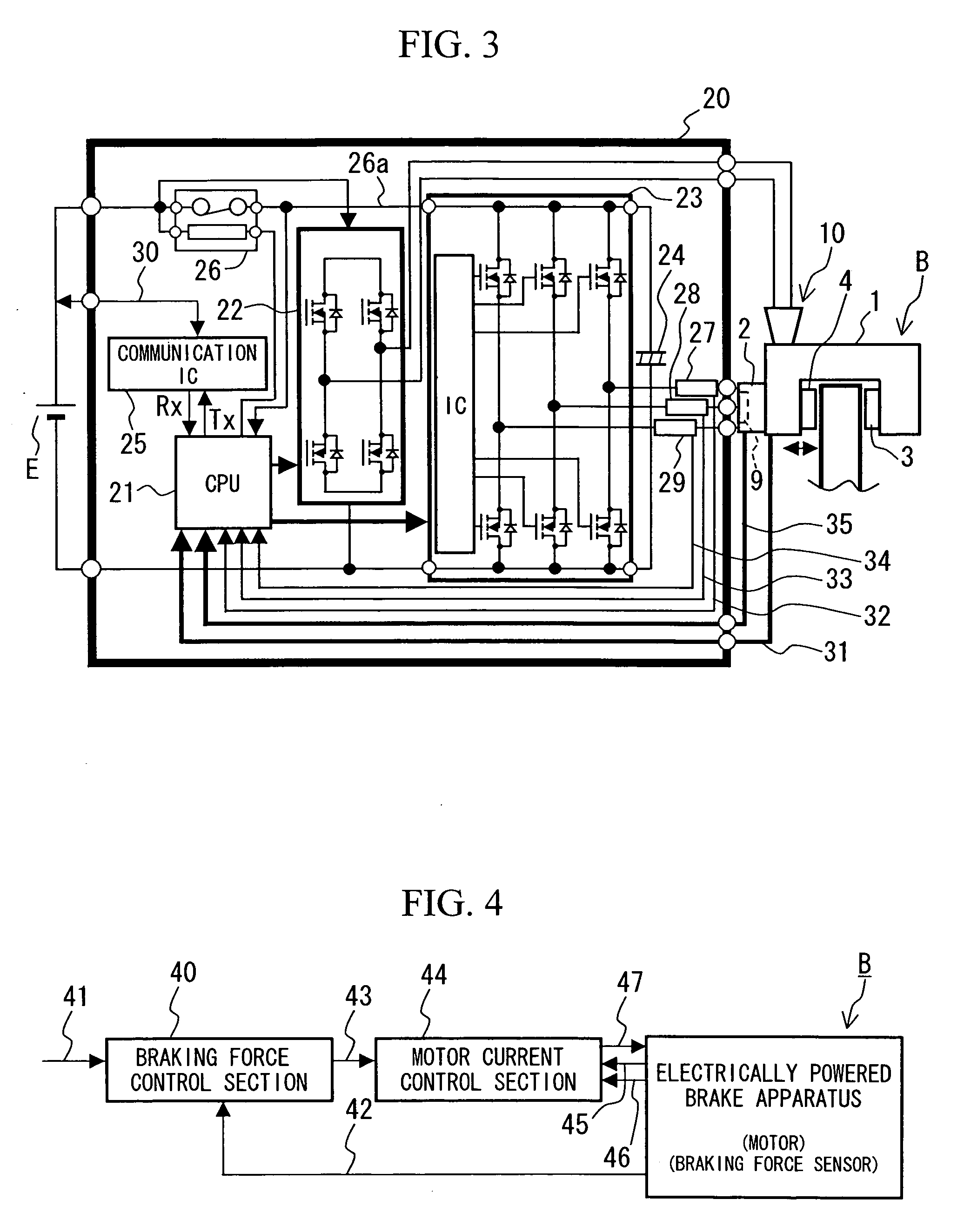 Electrically powered brake system and control unit for electrically powered brake system