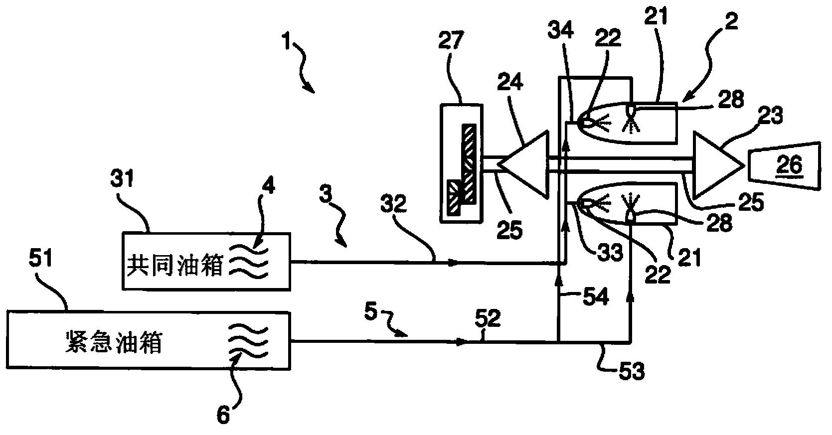 Auxiliary power supply process by an auxiliary power group and corresponding architecture