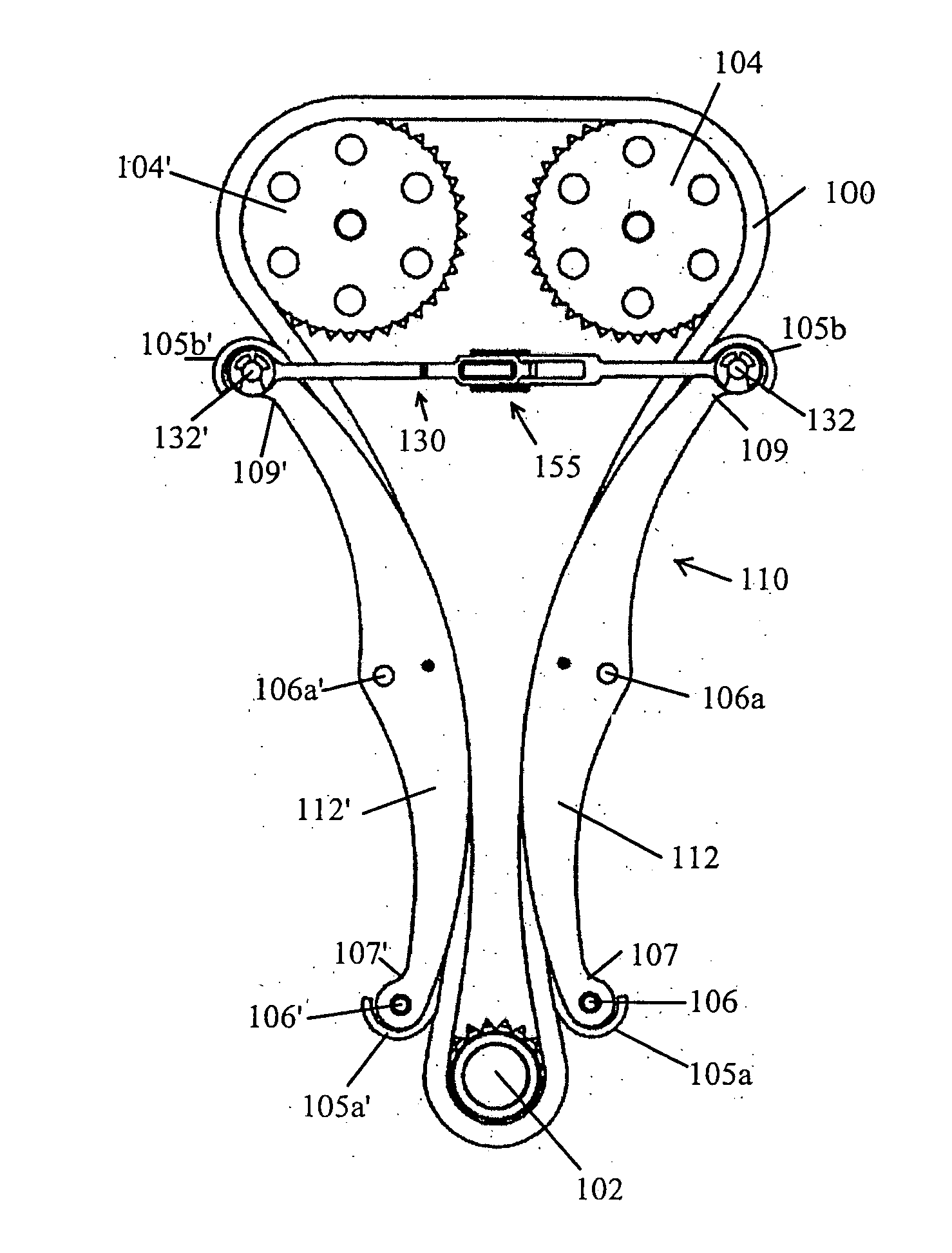 Mechanical strap tensioner for multi-strand tensioning