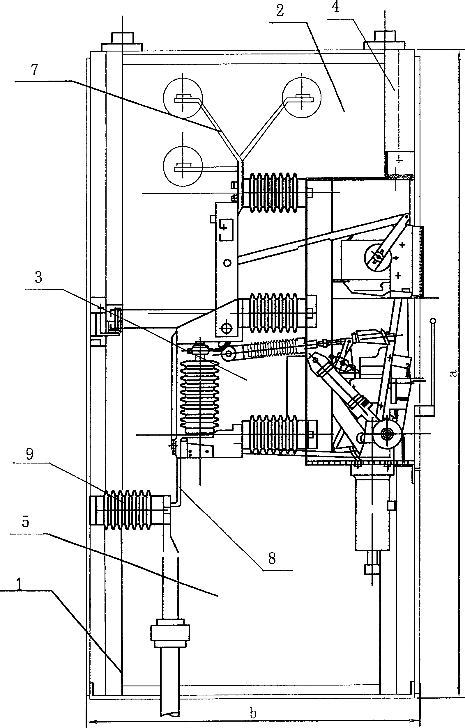 High voltage switchgear of sensing technique