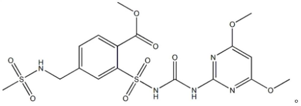 Safe weeding composition containing mesosulfuron-methyl