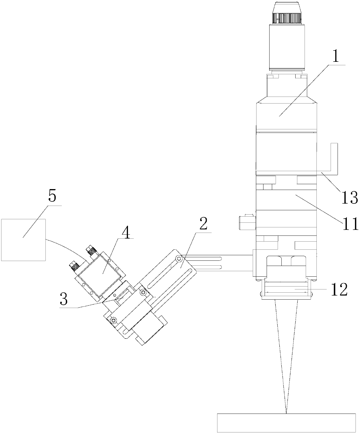 Molten pool monitoring device for high-power welding