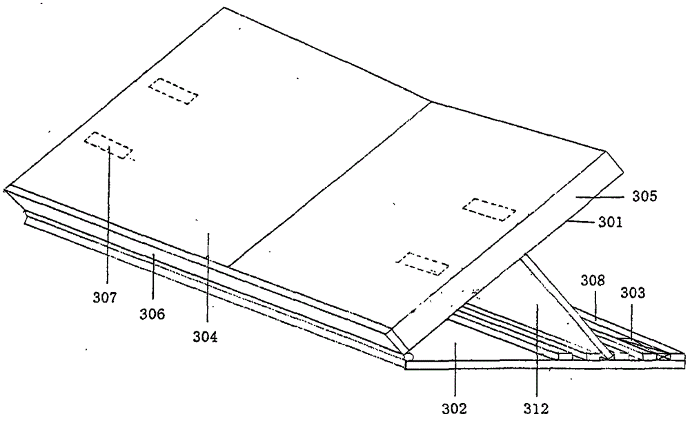 Magnetic pressure type reading stand