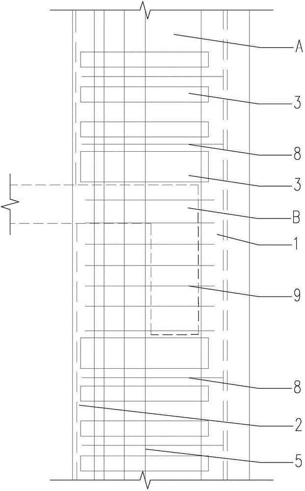 Reinforcing structure for reinforcing concrete column beam and reinforcing construction method of reinforcing structure