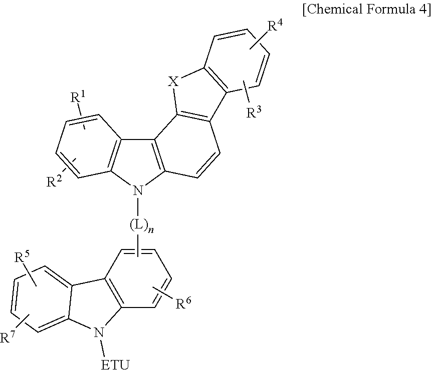 Compound for an organic optoelectronic element, organic light-emitting element comprising same, and display device comprising the organic light-emitting element