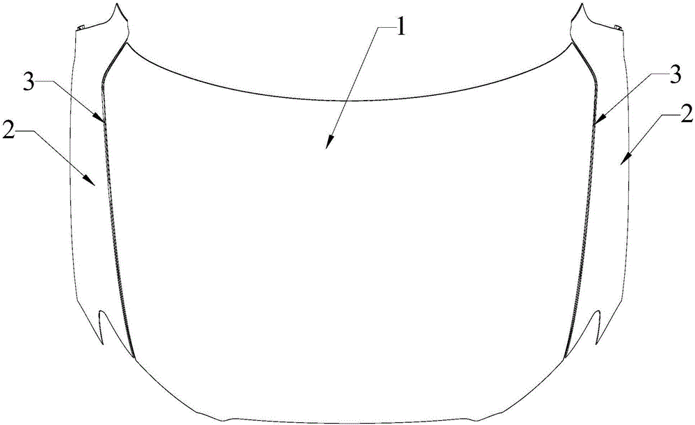 Automobile engine hood and processing method