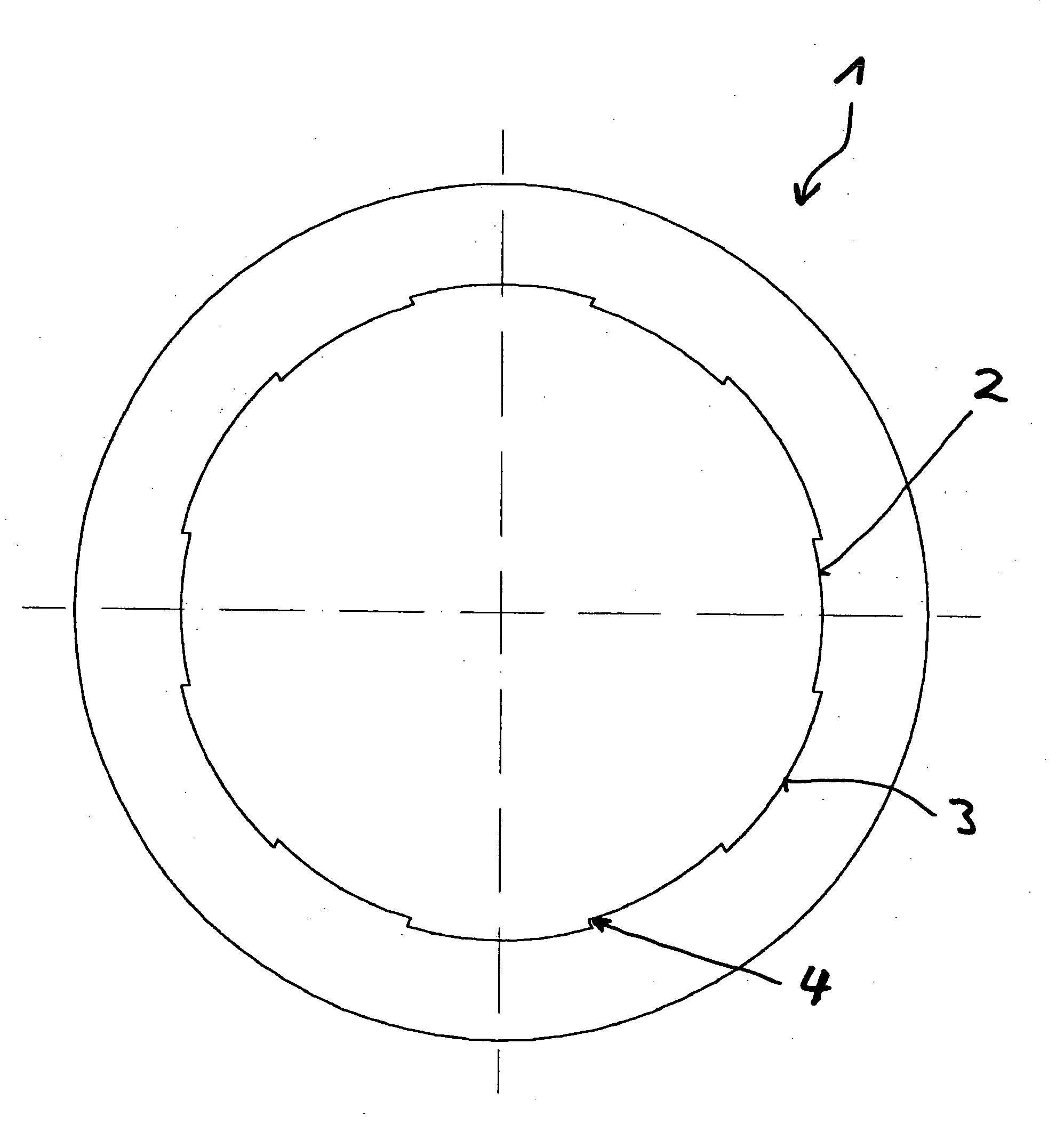 Porous plain bearing with continuous variation of the borehole compression