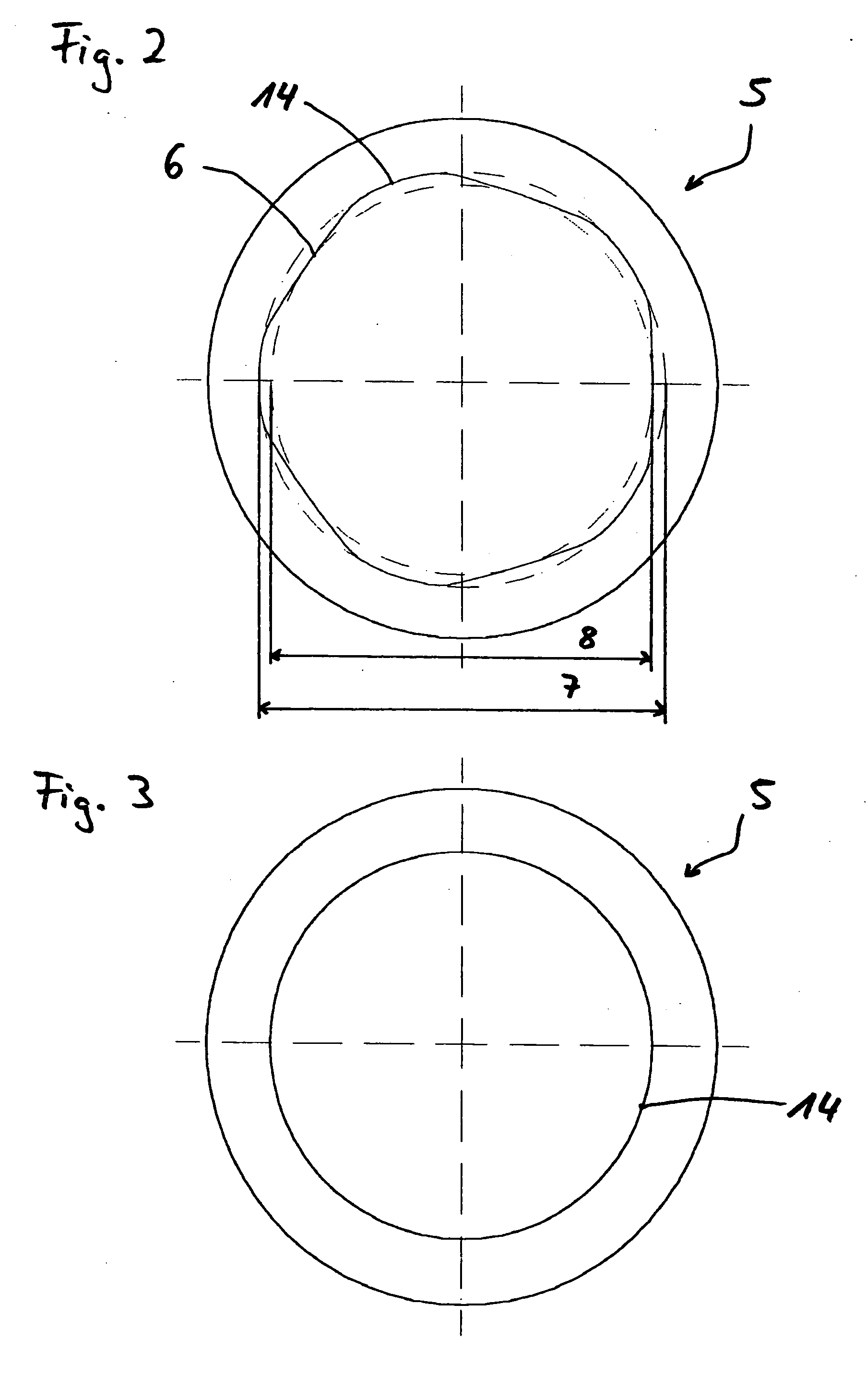 Porous plain bearing with continuous variation of the borehole compression