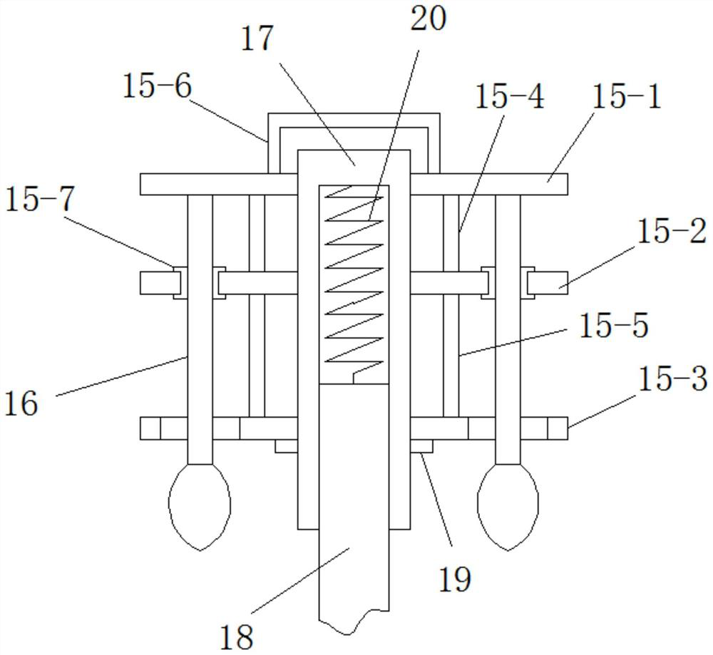 Powder distributing and supplying device and usage method thereof