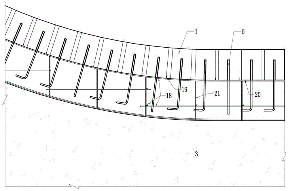 A protective structure for a high-speed flow surface and its construction method