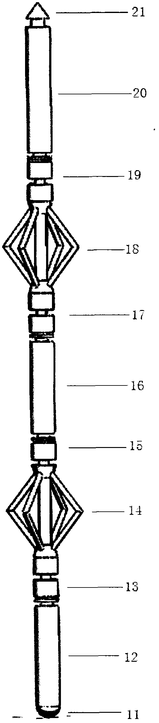 Device for underground detecting sand production of oil well