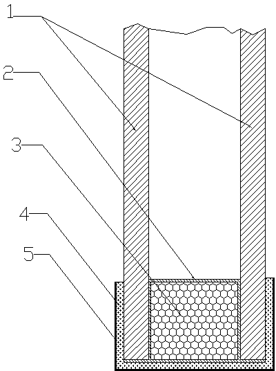 Hollow glass with outer seal structure