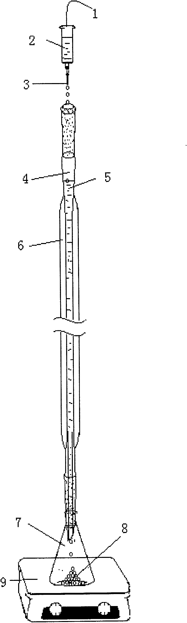 Polymerization forming preparation process of ternary lithium ceramic microsphere