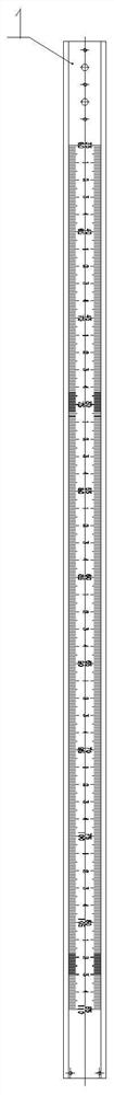 Inclined conical surface length measuring tool