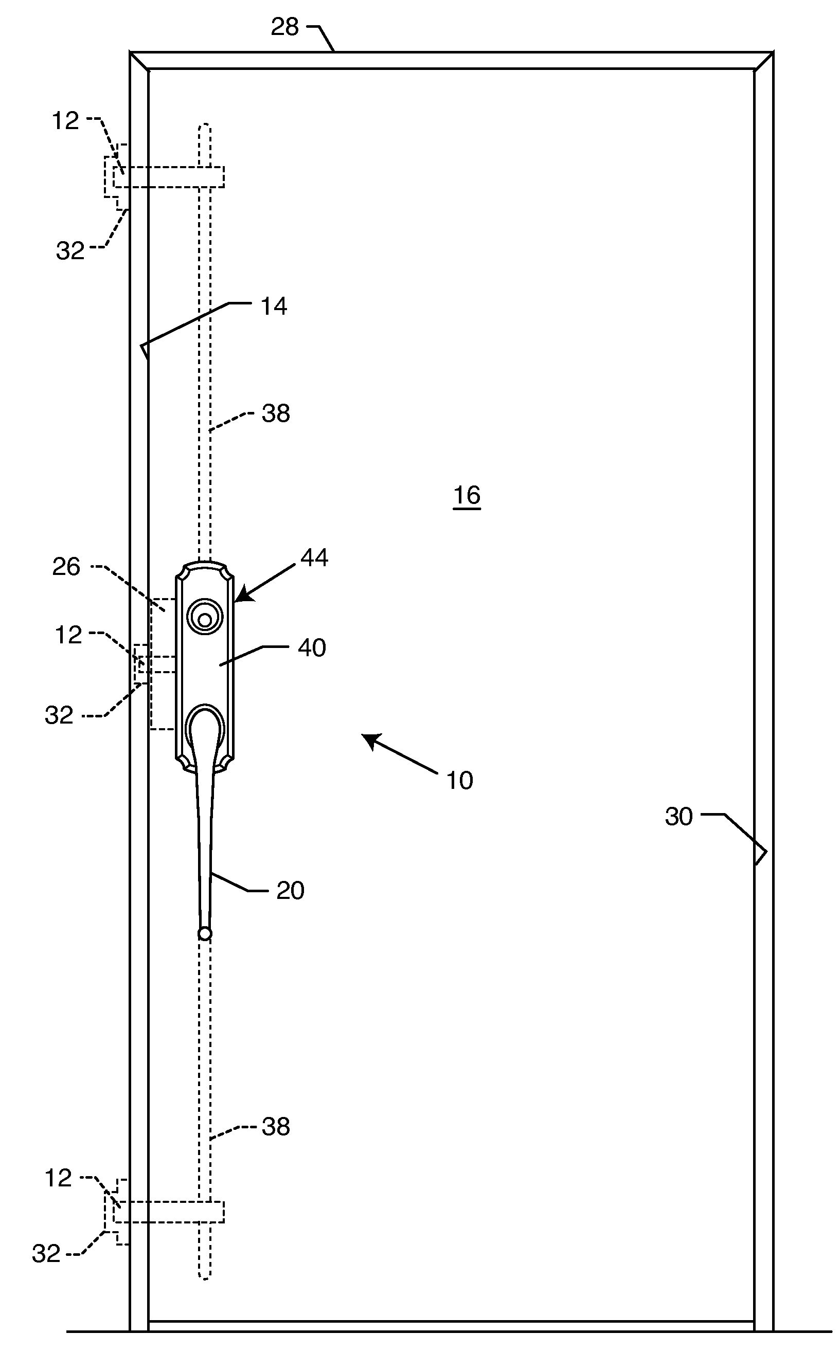 Lever actuated door latch operator