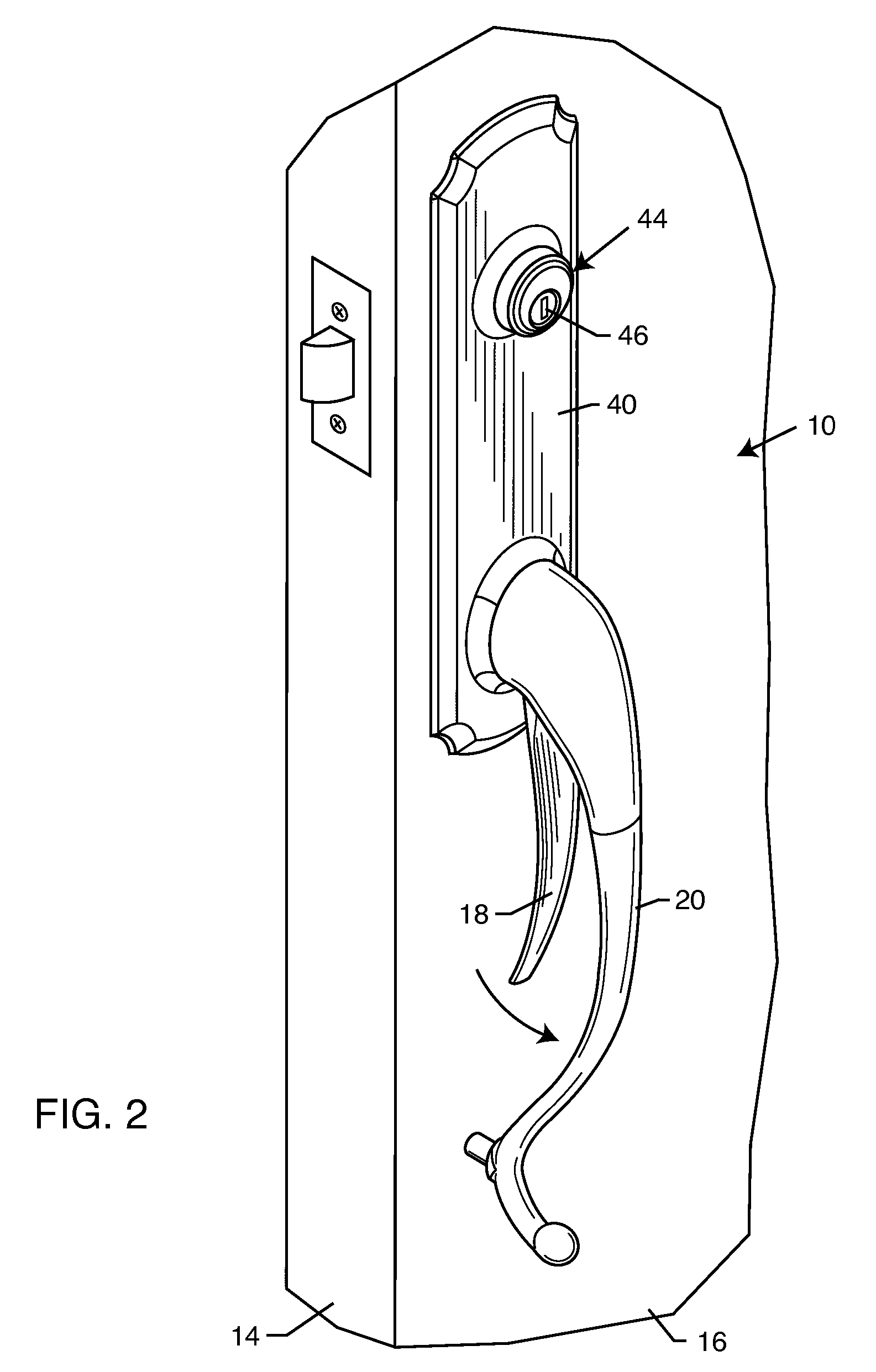 Lever actuated door latch operator