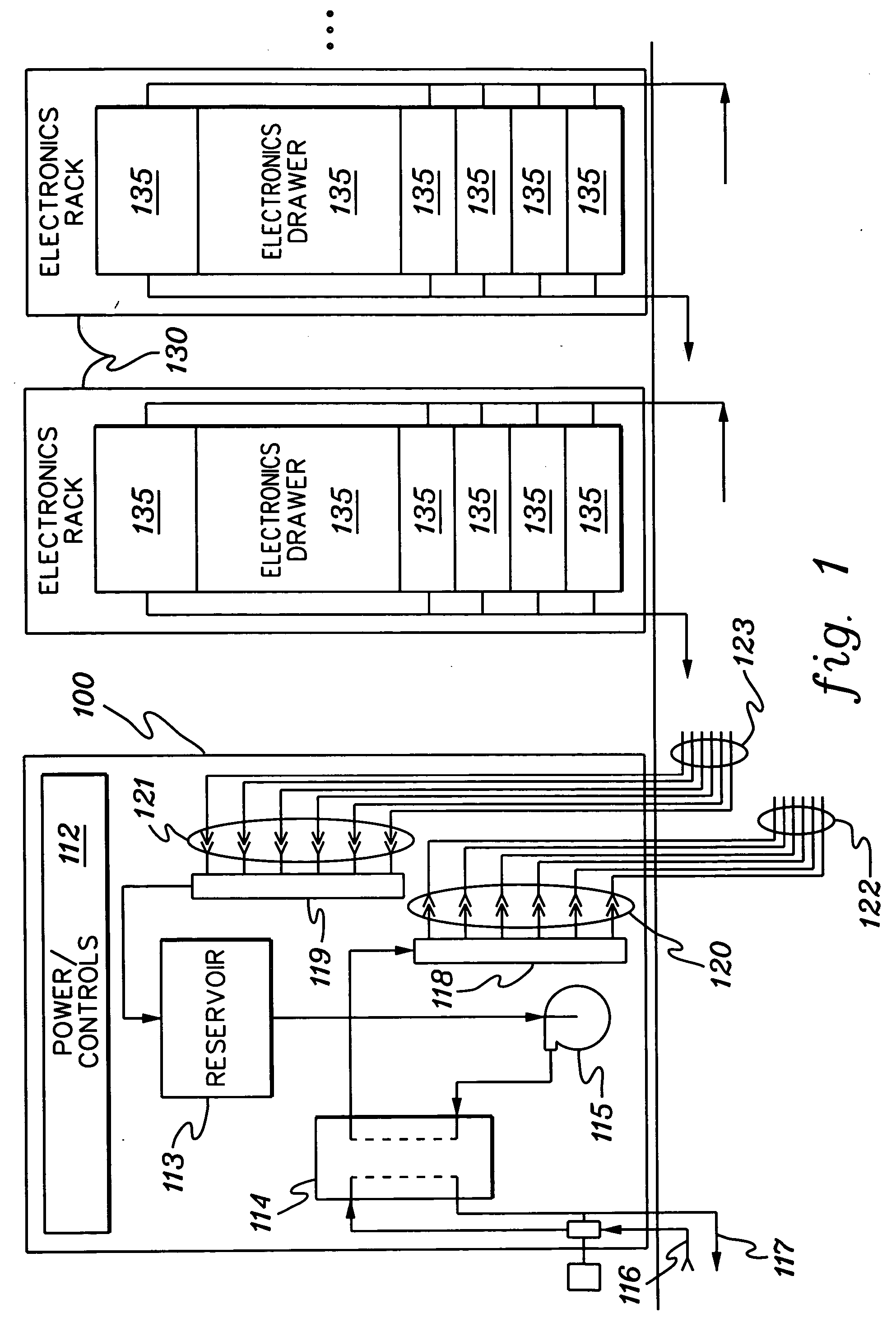 Cooling apparatus and method for an electronics module employing an integrated heat exchange assembly