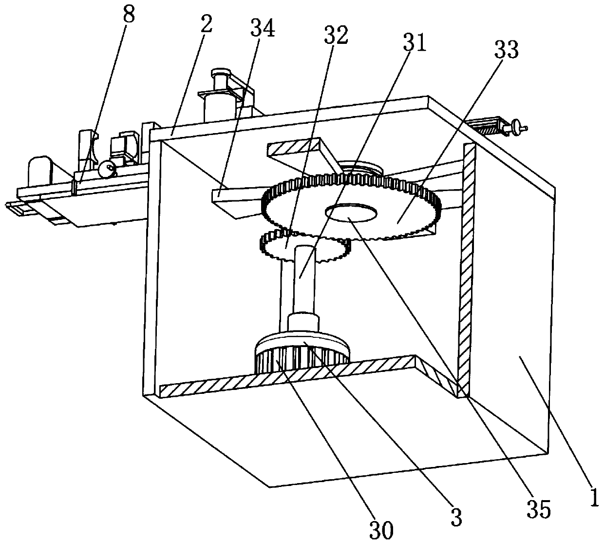 Working method of steel bar bending equipment for building engineering