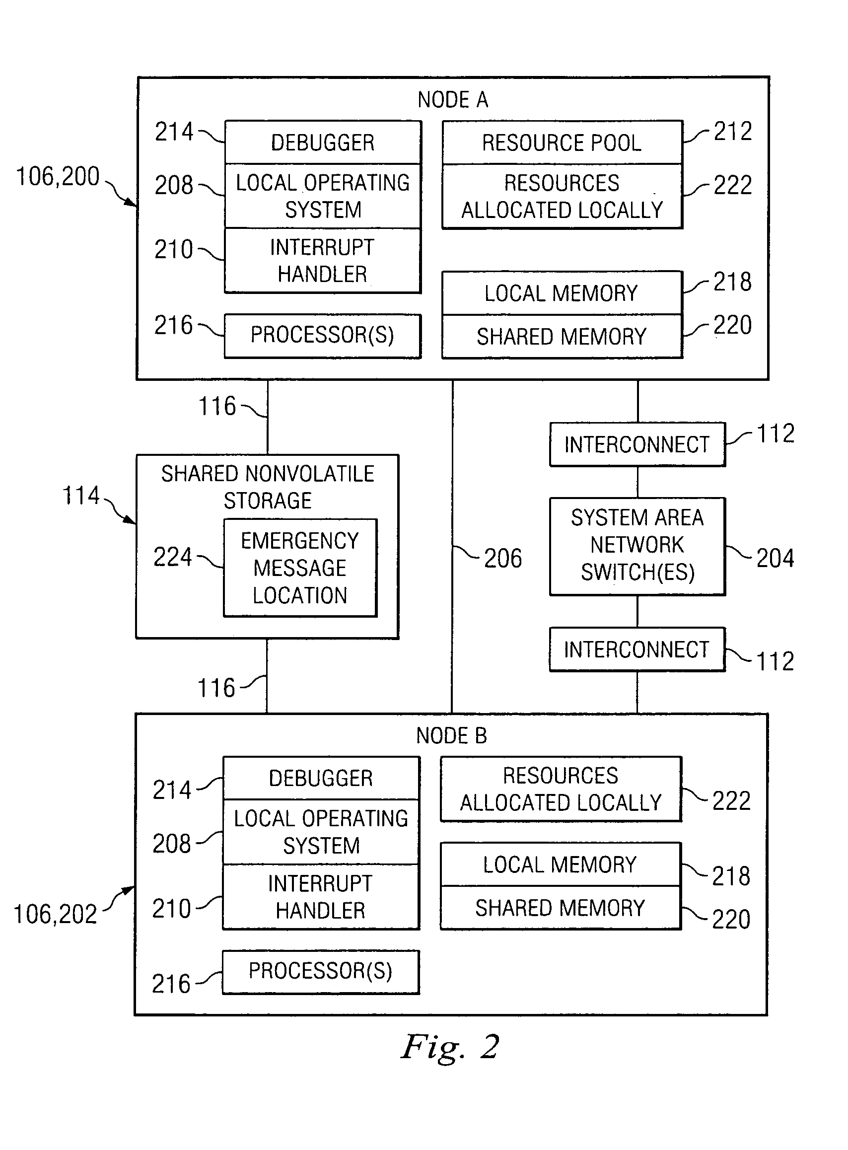 Method for detecting and resolving a partition condition in a cluster