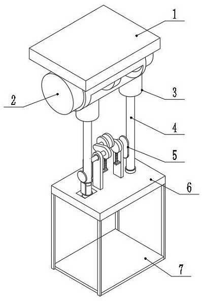 Galvanized steel wire rope balance automatic lifting device