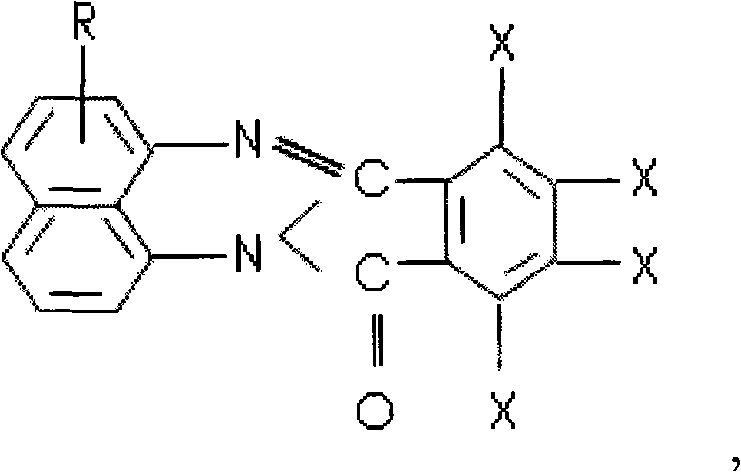 Red naphtocyclinon solvent dye and preparation method thereof