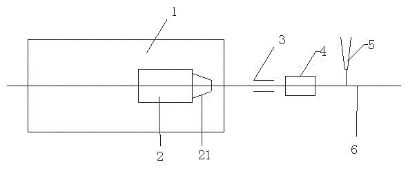Laser cutting method used for medical long solenoid