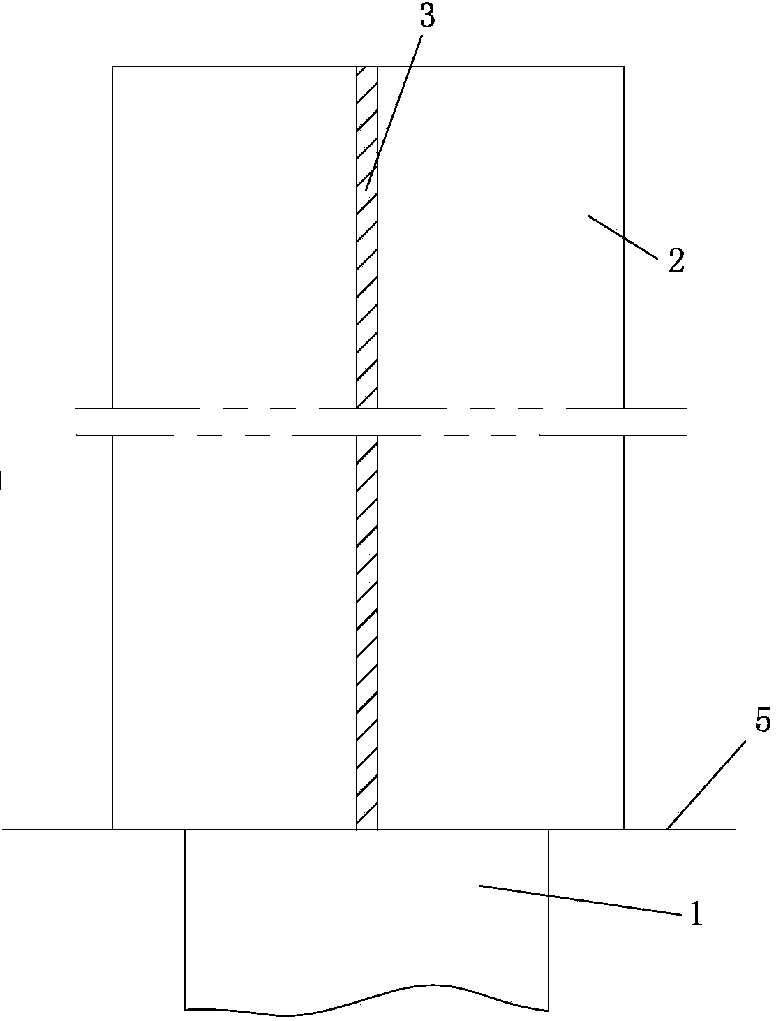 Method used for reforming pile in underground space into pillar