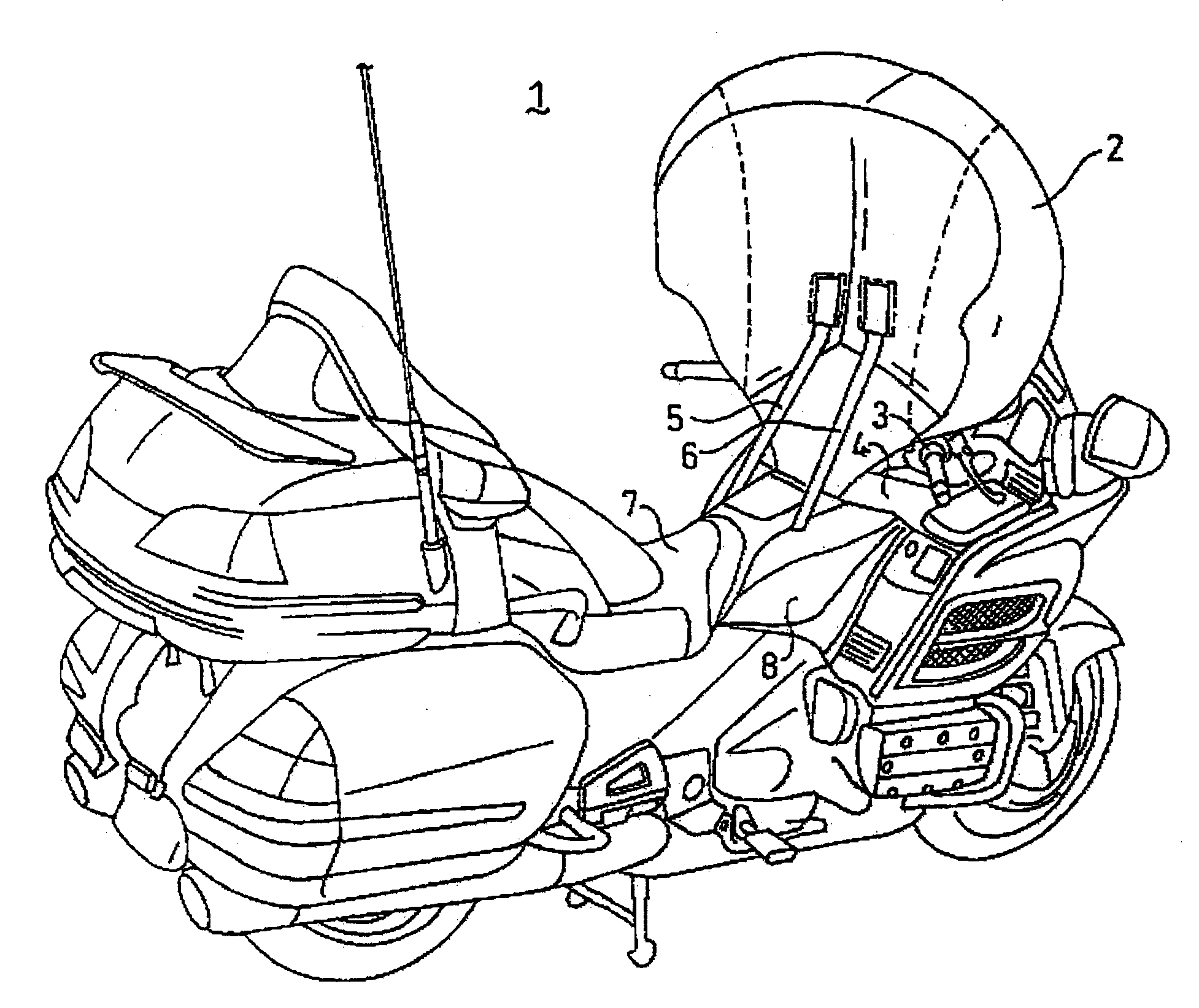 Motorcycle airbag module