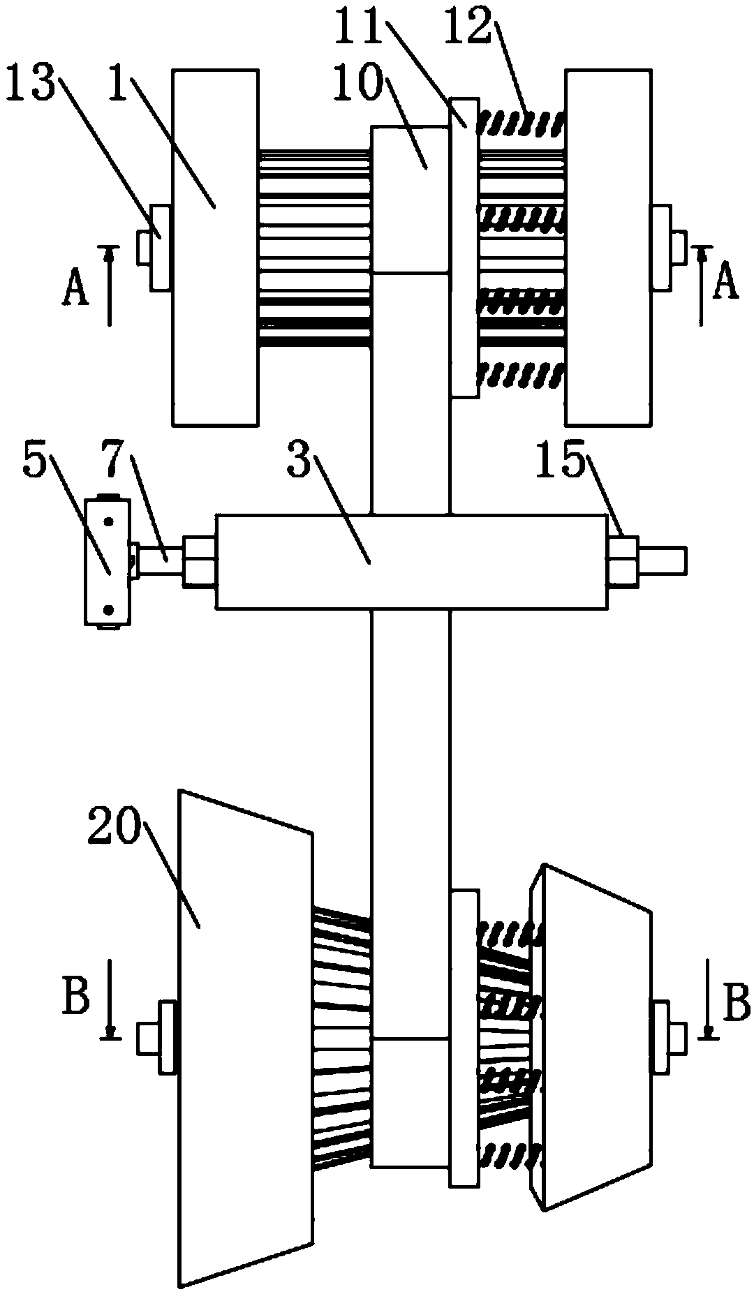 Continuously variable transmission device of transmission wheel