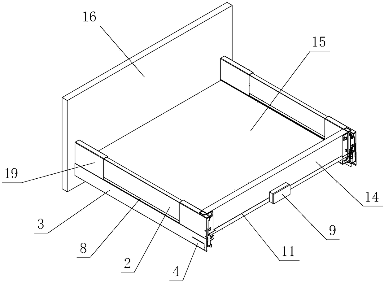 Illumination structure of furniture drawer
