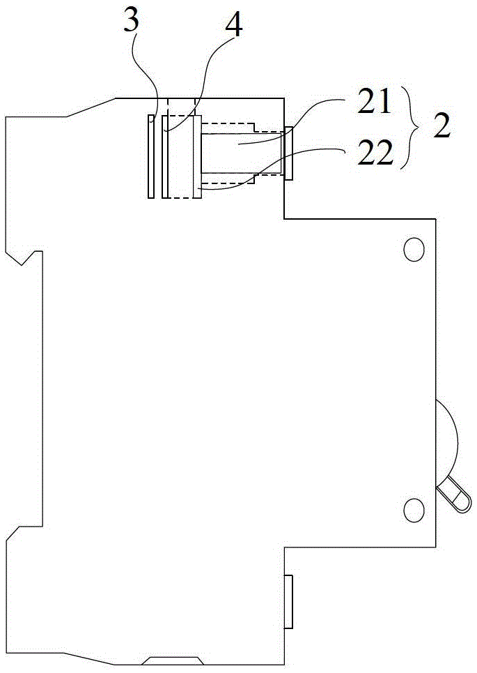A circuit breaker assembly and a single p circuit breaker