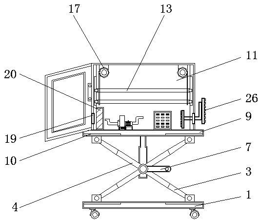 Odor removal blowing device special for costumes and with changeable support frame structure