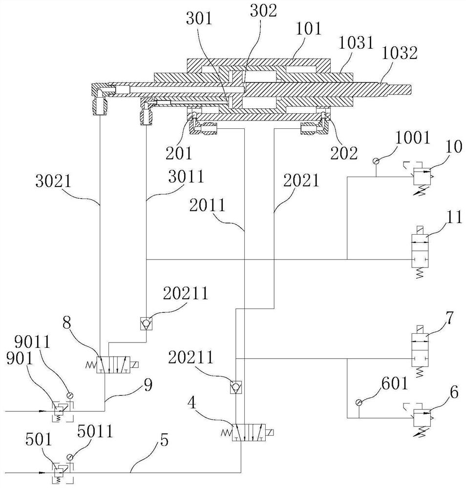 Workpiece clamping method using differential pressure type pneumatic clamp