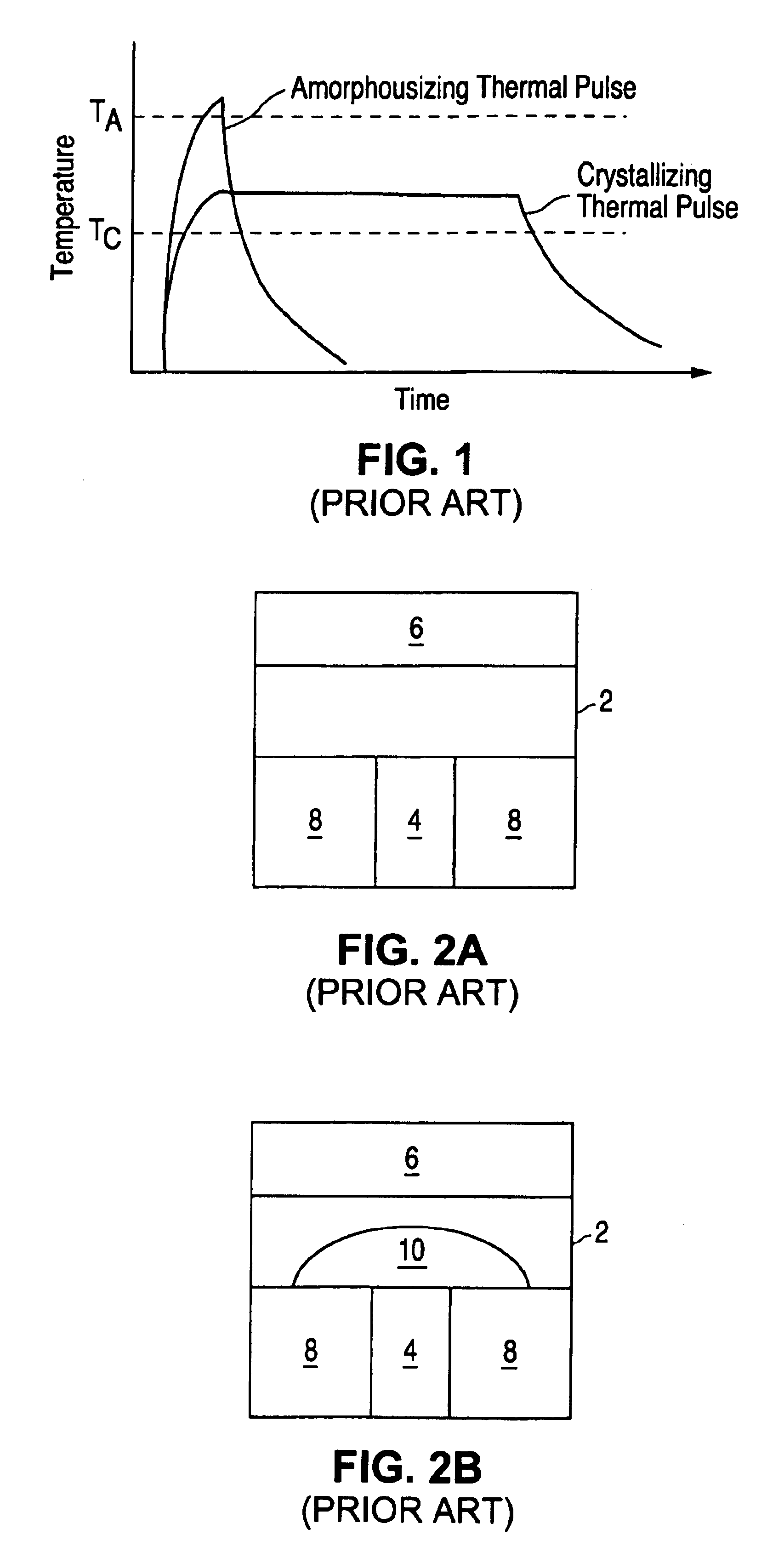 Memory device with discrete layers of phase change memory material