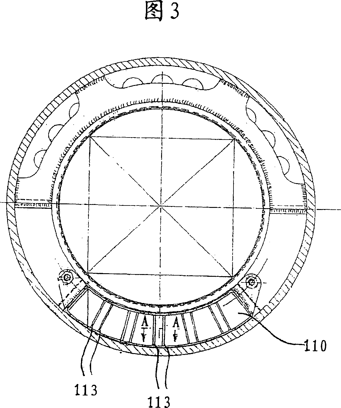 Device for advancing drillings in the ground