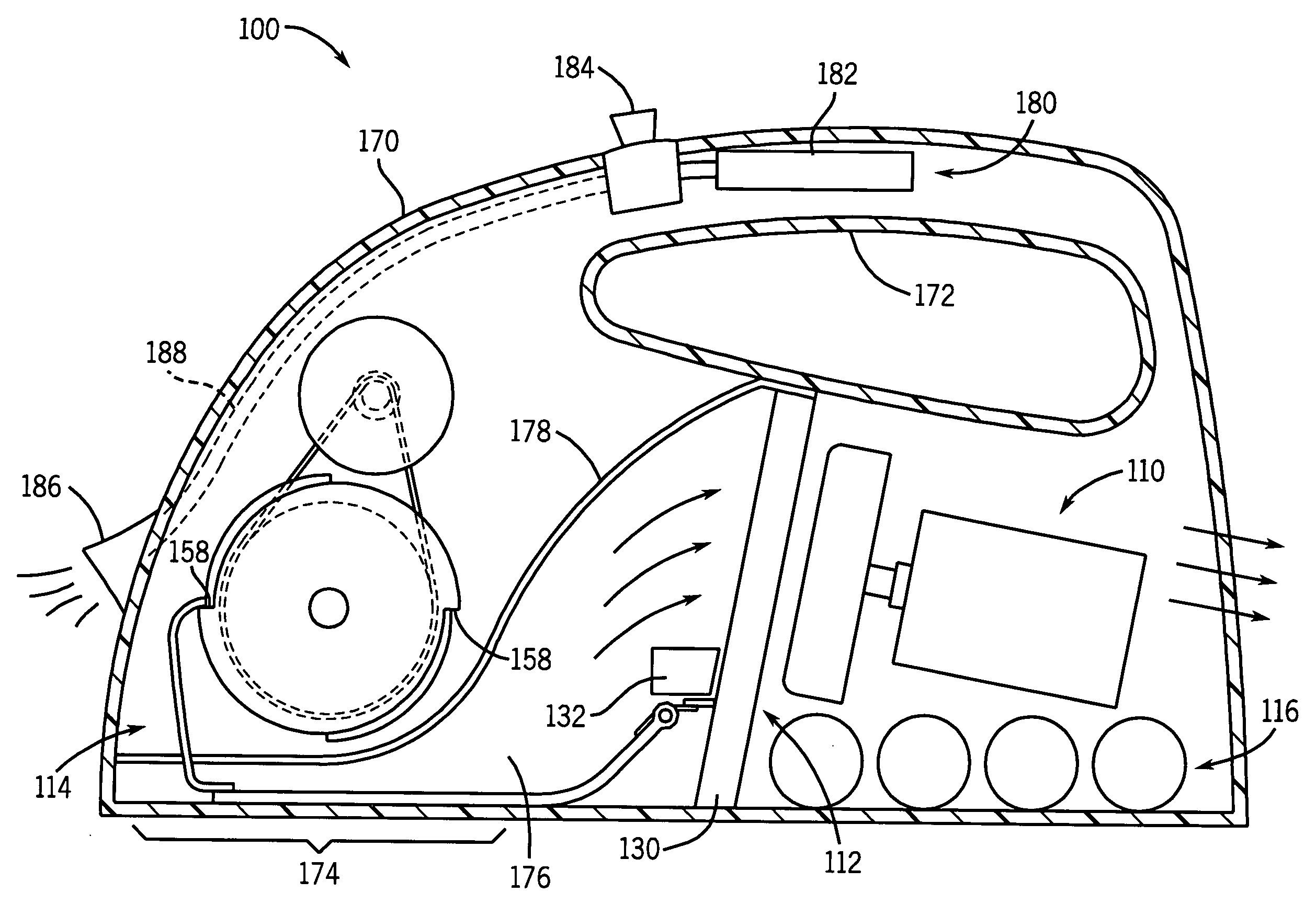 Handheld mechanical soft-surface remediation (SSR) device and method of using same