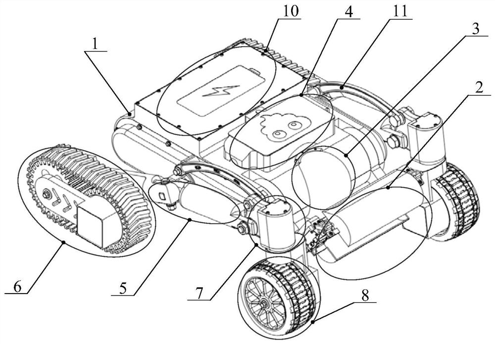 A mechanical system based on a mobile robot for automatic picking up garbage in the park