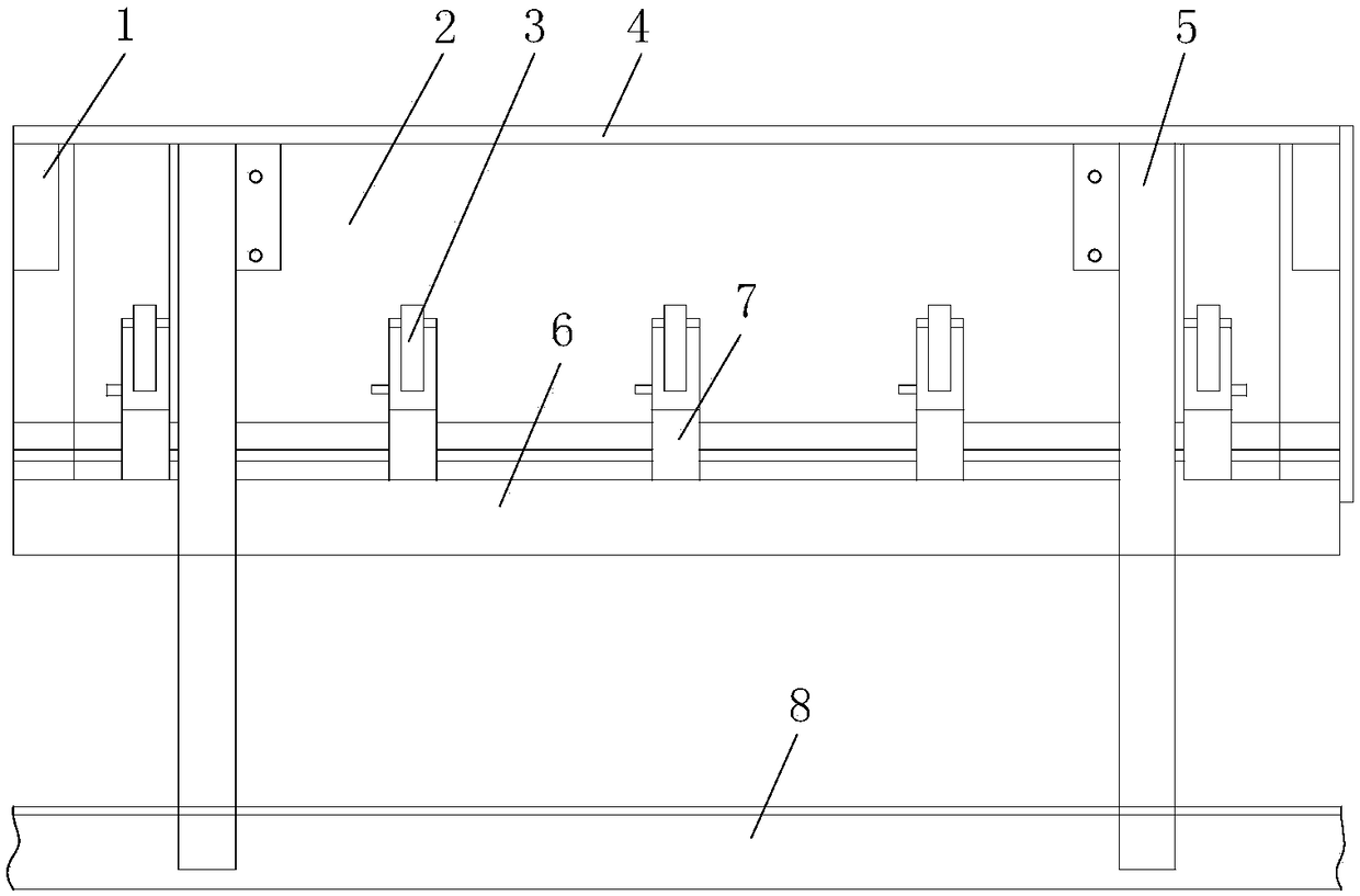 Overflow-preventing material guide groove of cement car-loading machine