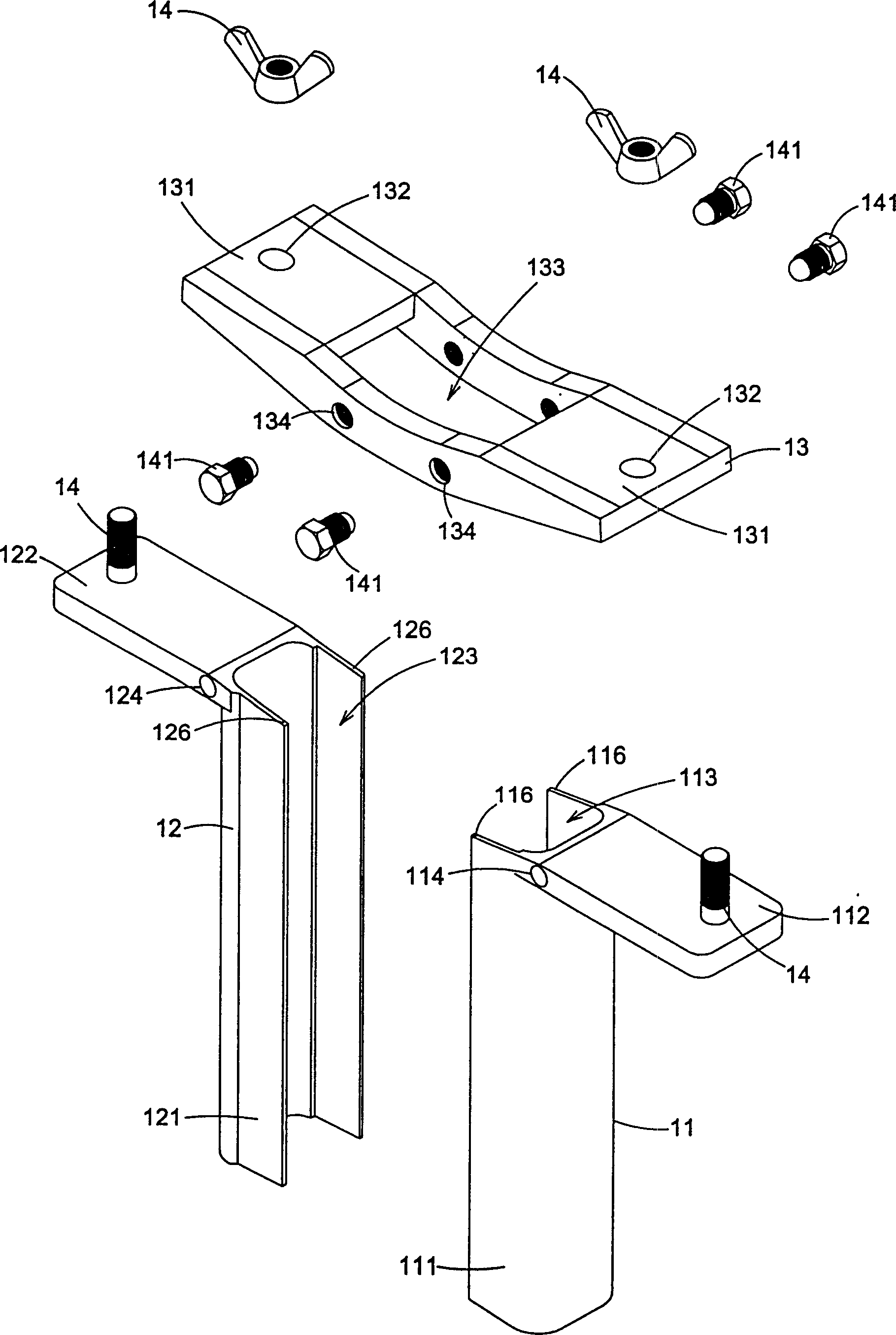 Muscle stretching apparatus for operation