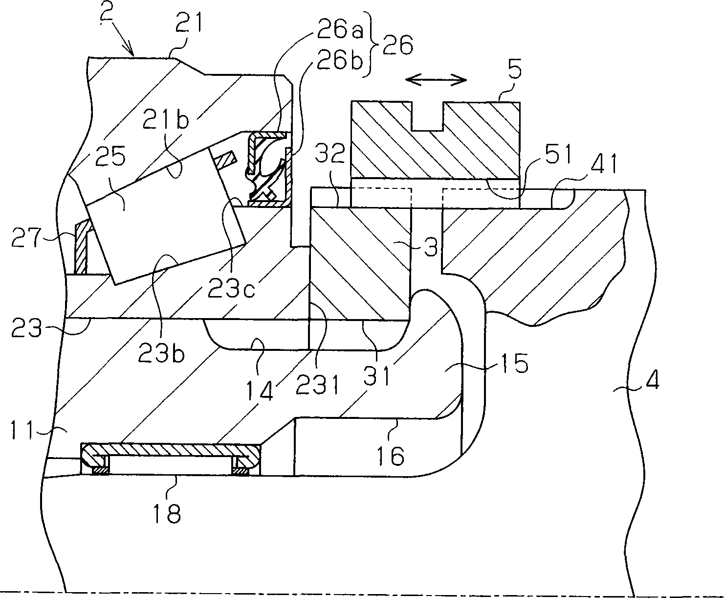 Bearing device for wheel