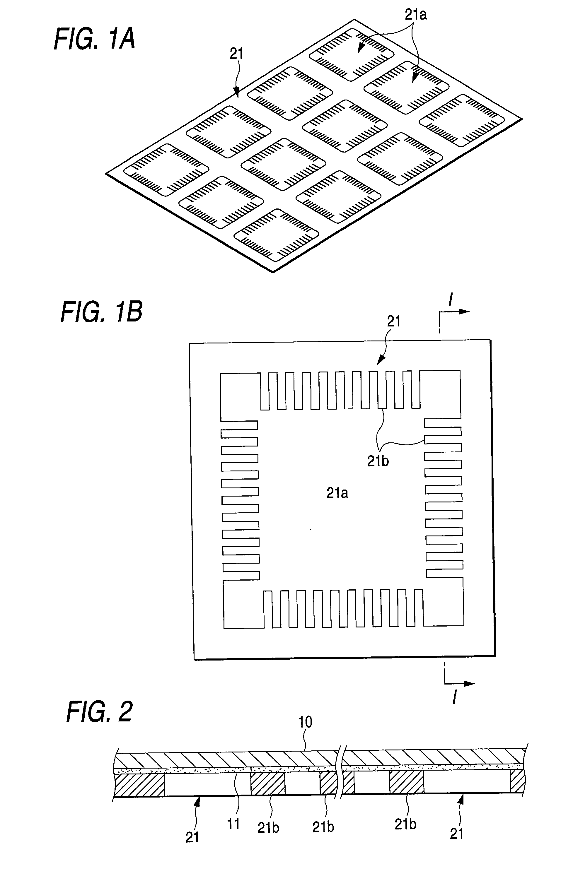 Lead frame laminate and method for manufacturing semiconductor parts