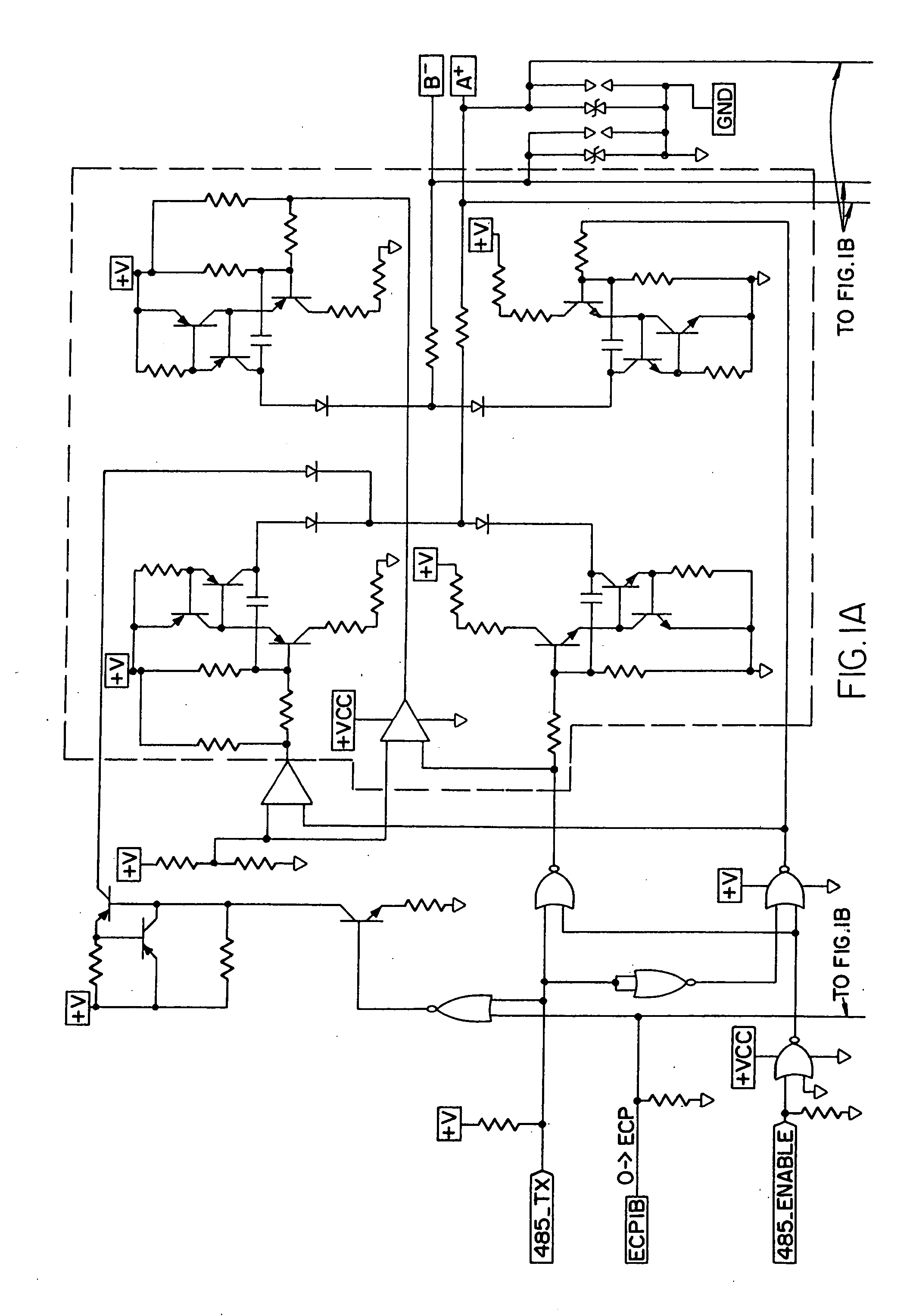 Feedback circuit for line load compensation and reflection reduction