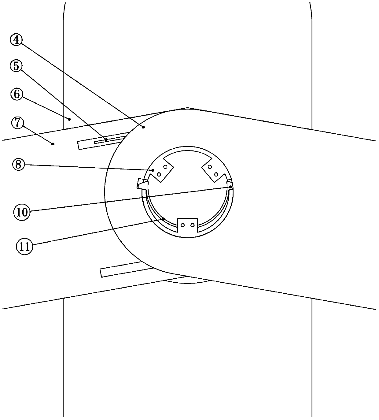 Folding wing structure of unmanned aerial vehicle