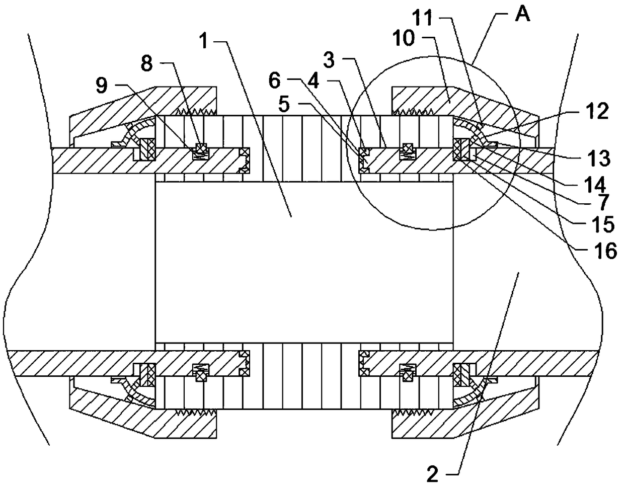 Municipal drain pipe connecting structure