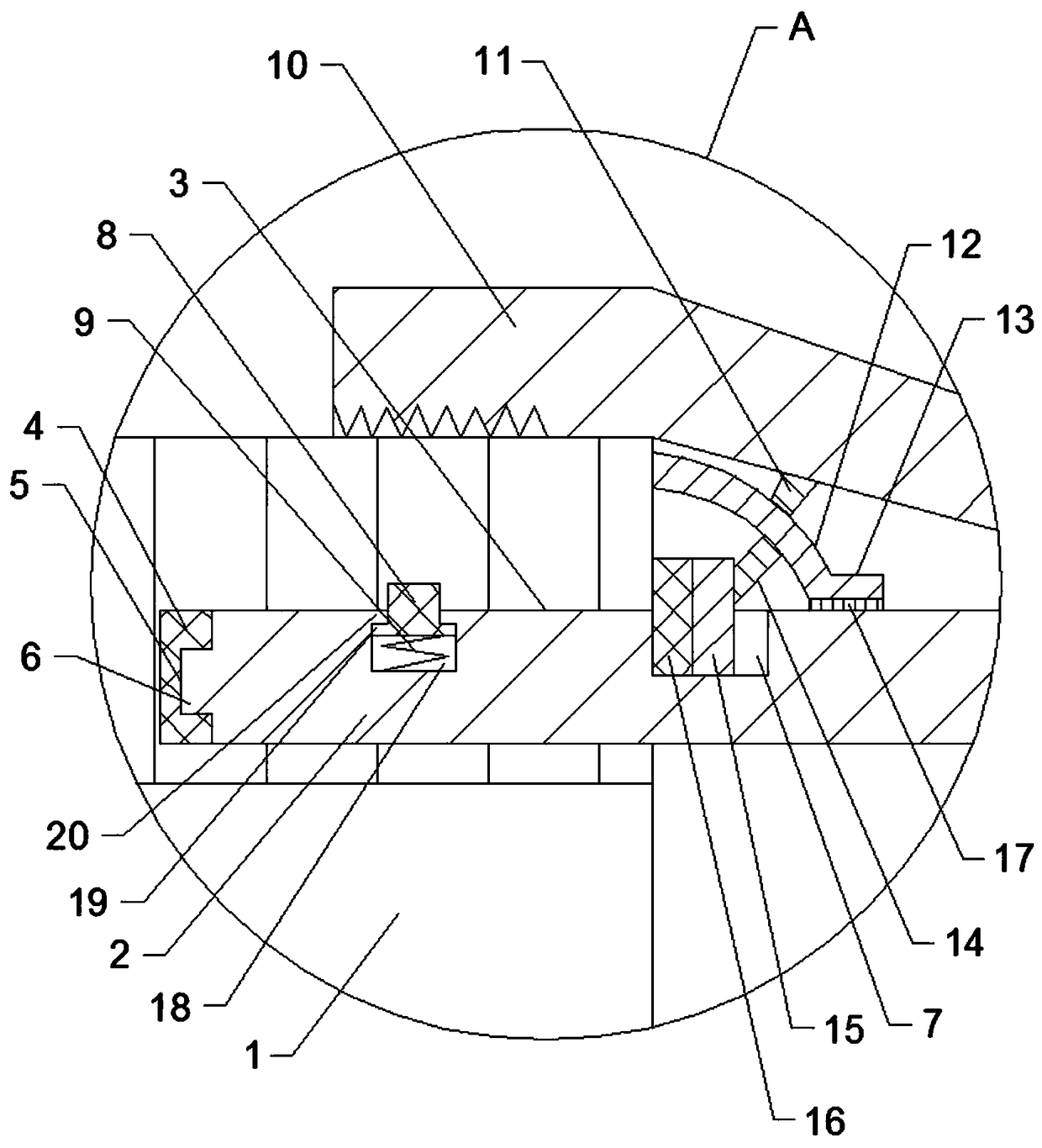 Municipal drain pipe connecting structure