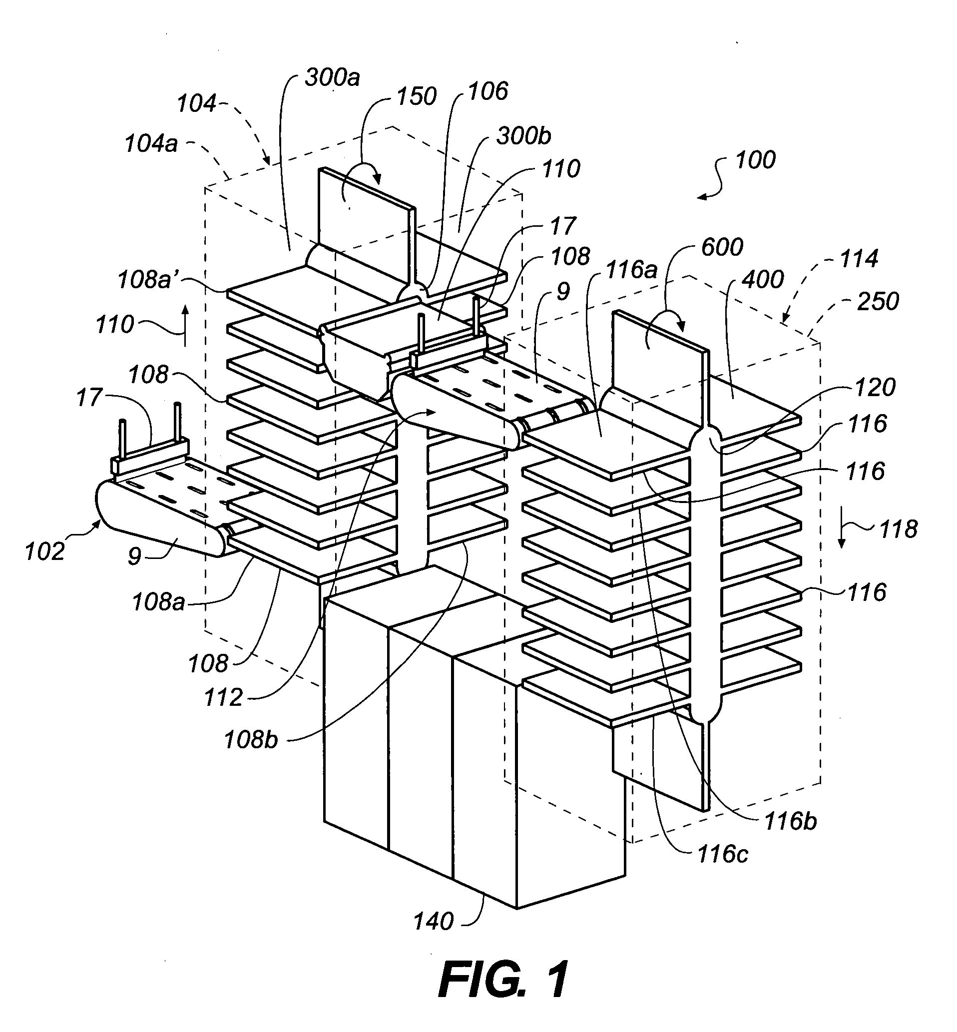 Photographic processing system having a vertical stacker arrangement