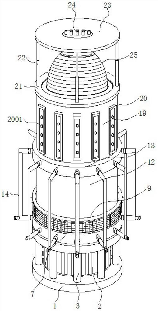 A blast type multi-chamber replacement powder mixer